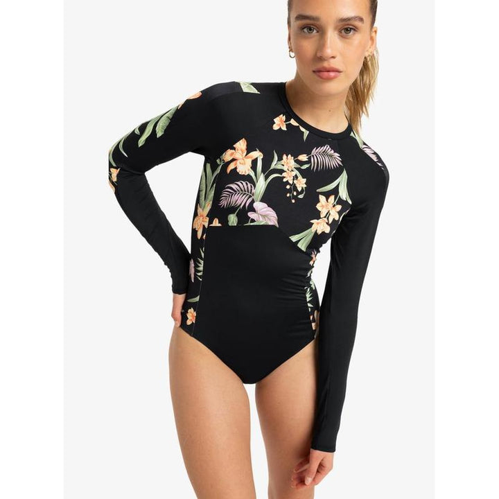 Roxy Damen Bodysuit Langarm Fashion - Anthracite Island Escape