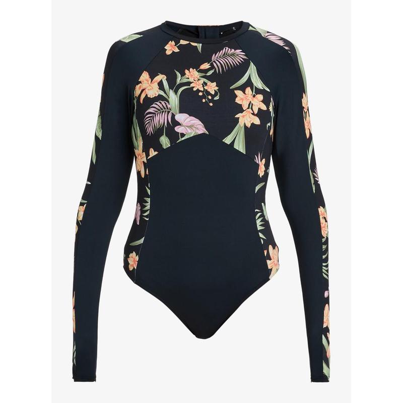 Roxy Damen Bodysuit Langarm Fashion - Anthracite Island Escape