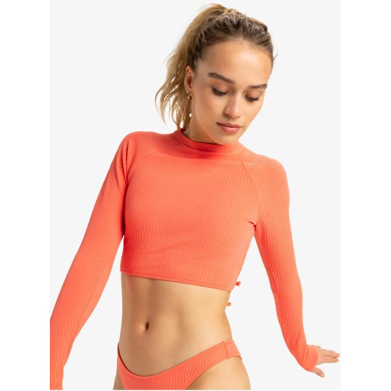 Roxy Damen Lycra Langarm Lagos Cropped - Emberglow