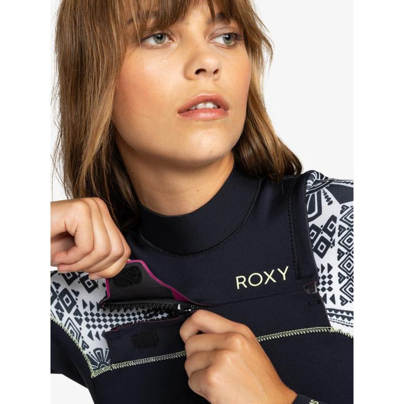 Roxy Damen Neoprenanzug 4/3mm Swell Series Chestzip - Egret mo rockin vibes