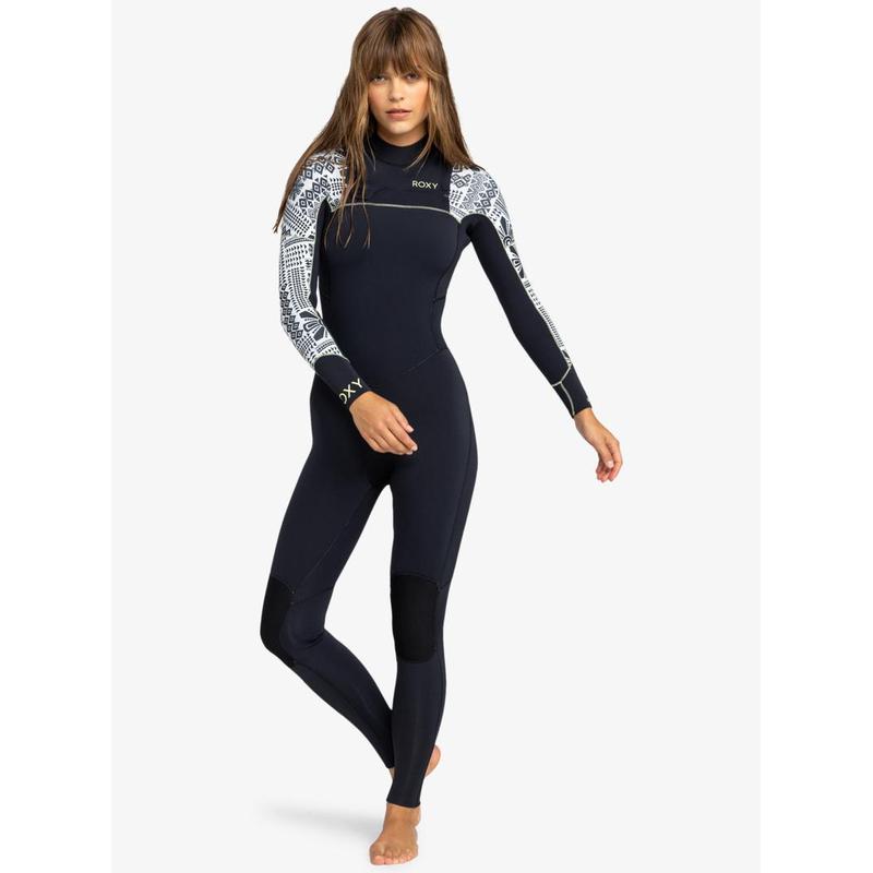 Roxy Damen Neoprenanzug 4/3mm Swell Series Chestzip - Egret mo rockin vibes