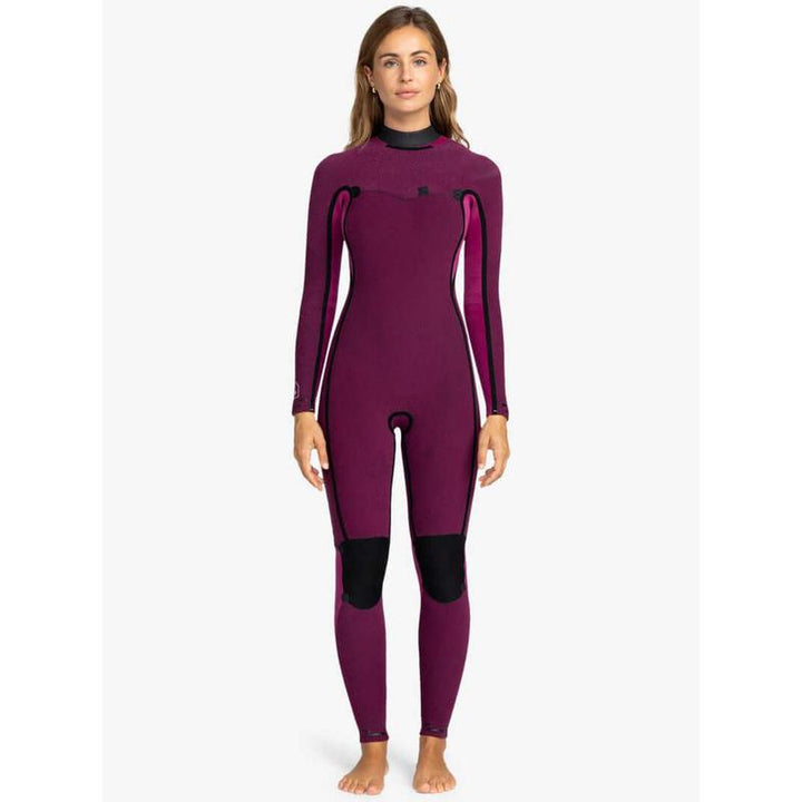 Roxy Damen Neoprenanzug Elite 4/3mm Chestzip - Anthracite The Palms Wetsuit