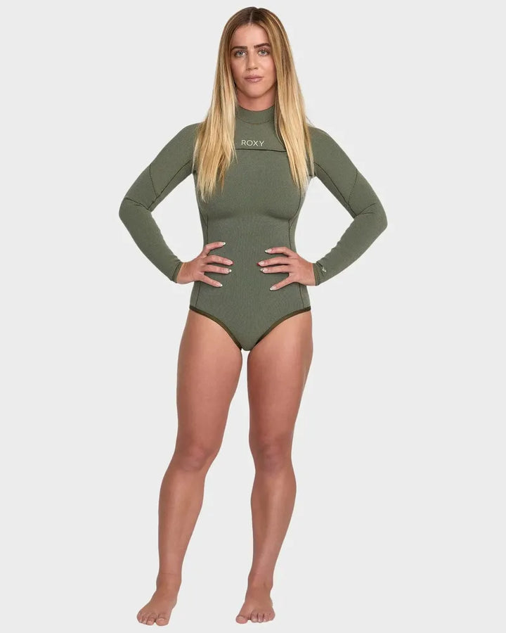 Roxy Damen Springsuit 1.5 mm Elite Xtra Stretch Cheeky - Sage
