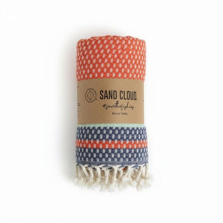 Sand Cloud Badetuch Dobby With Zip Pocket - Cherry Tomato