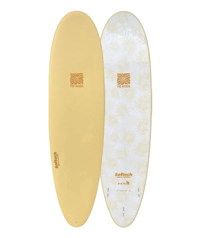 Softech surfboard the Middie 7'4 - Butter Palms