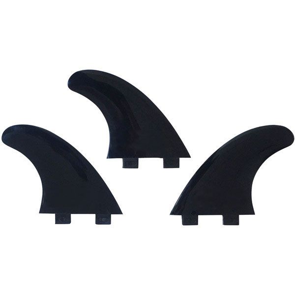 Softflex Finnen FCS kompatibel 3er Set - schwarz
