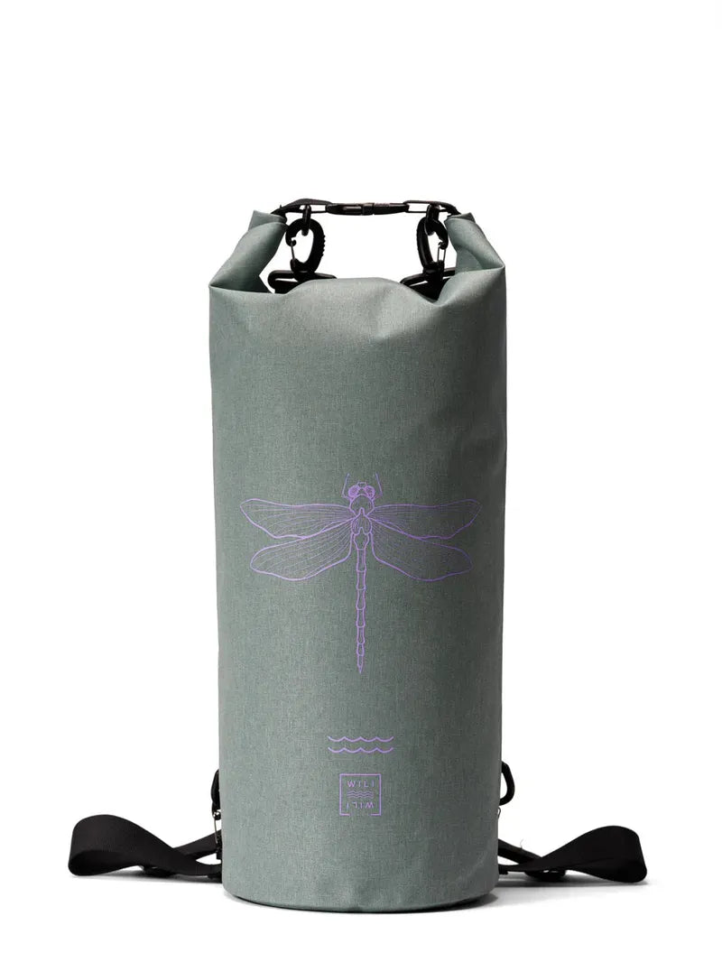 WILI WILI TREE Drybag 15L Dragon Fly - Ocean turguoise purple