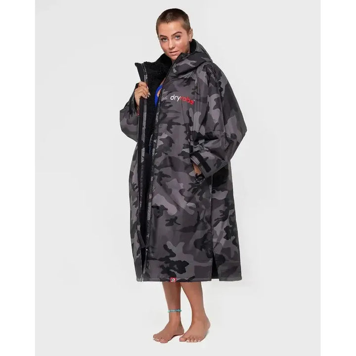 dryrobe Poncho Advance Langarm - black camo
