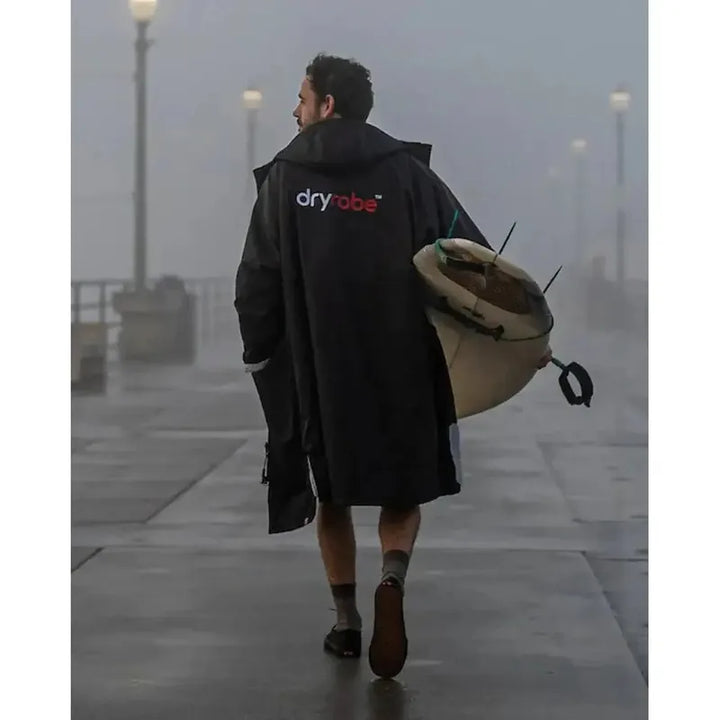 dryrobe Poncho Advance Langarm - black / grey