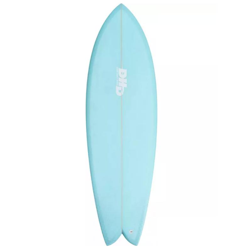 DHD Surfboards 5'9 Mini Twin Summer Series FCSII 34.5L - blue