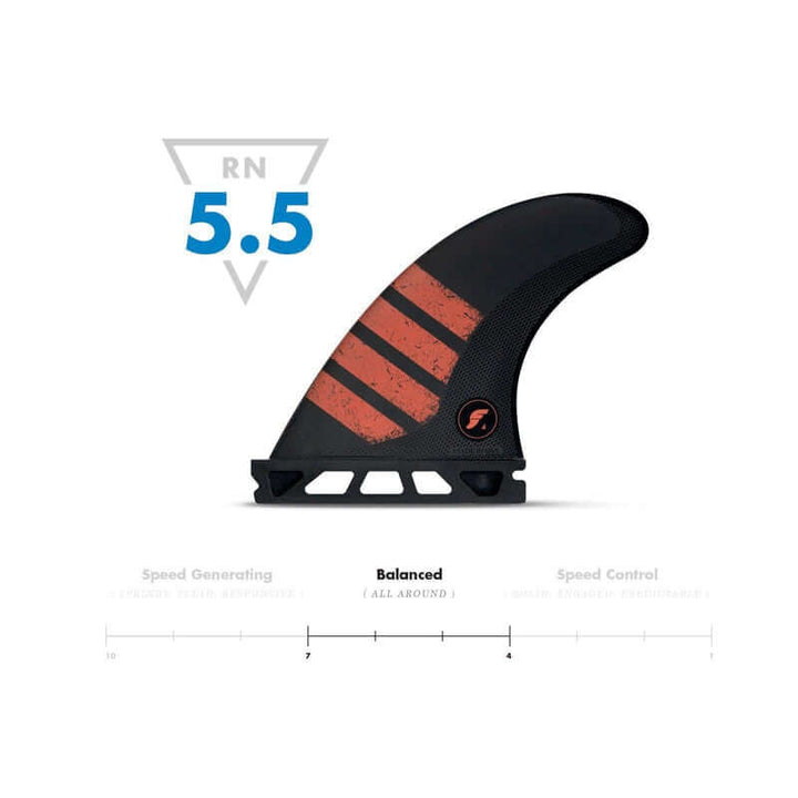 Futures Finnen F4 (S) Alpha Thruster - red