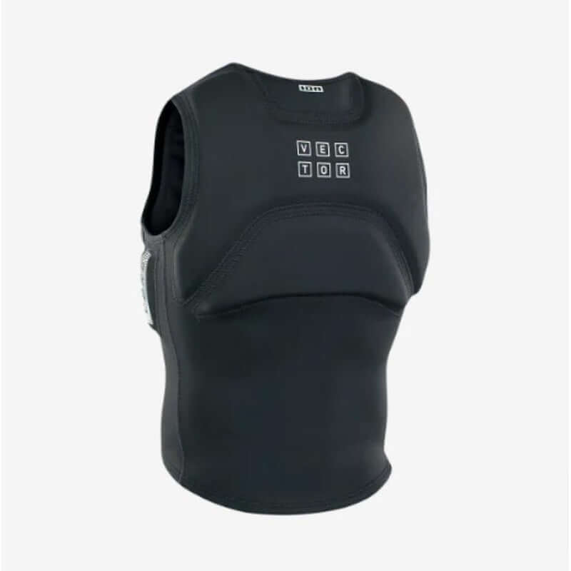ION Herren Aufprallweste Vector Core Front Zip - black