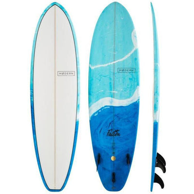 Modern Surfboard Falcon 6'0" 35L - blue swirl tint