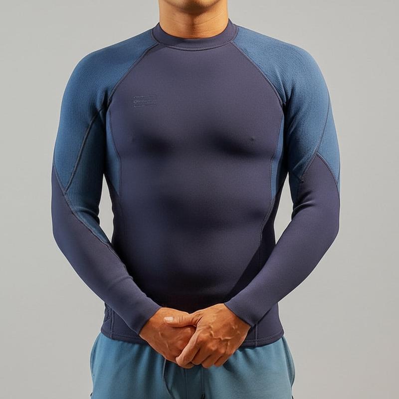 O'Neill Herren Hyperfreak 1.5mm Neo Top Reversible - gun metal / cadet blue