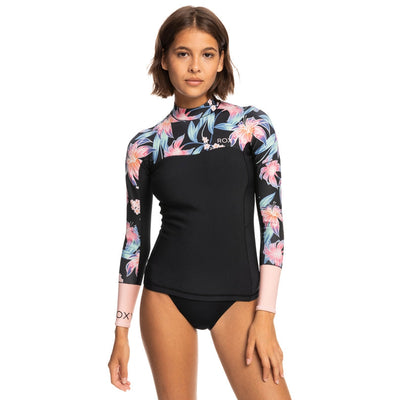 Roxy Damen Neo Top 1mm Swell Series - anthracite paradise found s