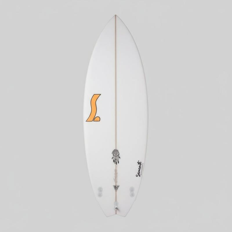 Semente Surfboard D-2 Twin 5'8 FCSII - logo orange