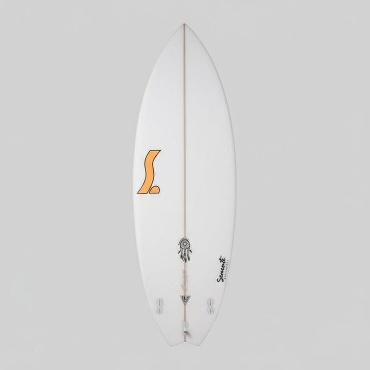 Semente Surfboard D-2 Twin 5'8 FCSII - logo orange
