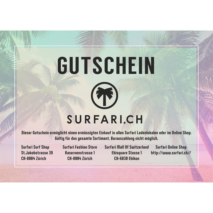 Surfari Gutschein