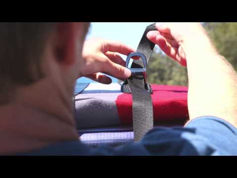 FCS D-Ring SUP Single Soft Racks - noir/bleu