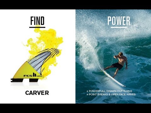 FCS II Carver PC Tri Set Fins - acid/black