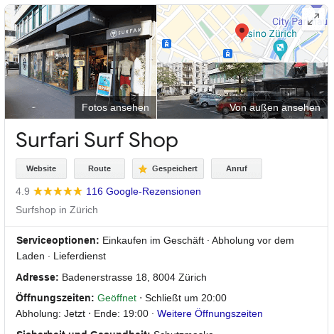 Unterstütze uns und bewerte Surfari im Internet