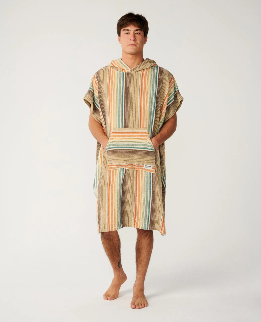 Rip Curl Poncho Classic Surf Hooded Towel - Khaki Sand