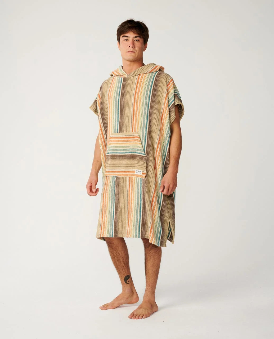 Rip Curl Poncho Classic Surf Hooded Towel - Khaki Sand