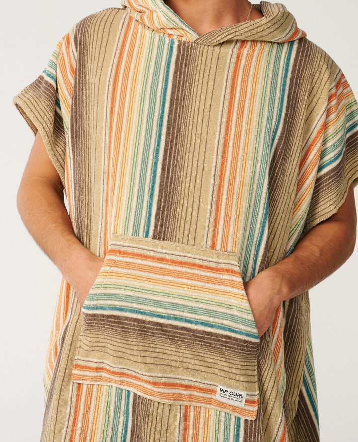 Rip Curl Poncho Classic Surf Hooded Towel - Khaki Sand