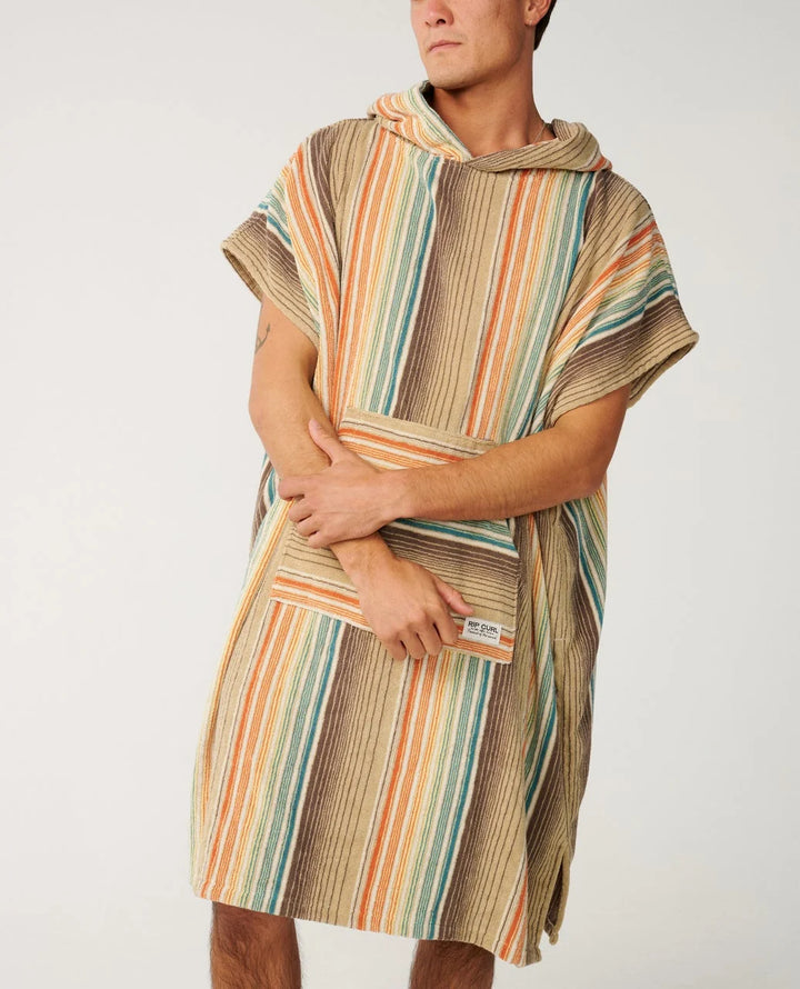 Rip Curl Poncho Classic Surf Hooded Towel - Khaki Sand