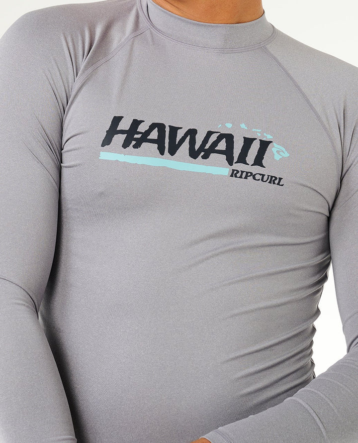 Rip Curl Hawaii Gritty UFP 50 Perf Langarm - grey marle