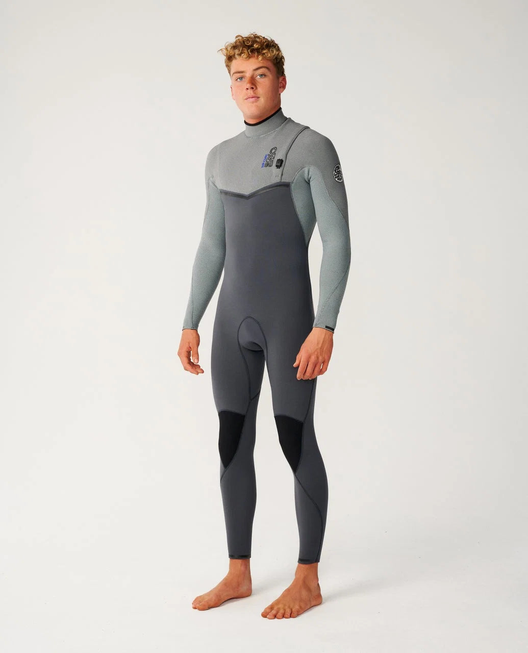 Rip Curl Herren Neoprenanzug  3/2 E-Bomb Zipfree - Charcoal Grey