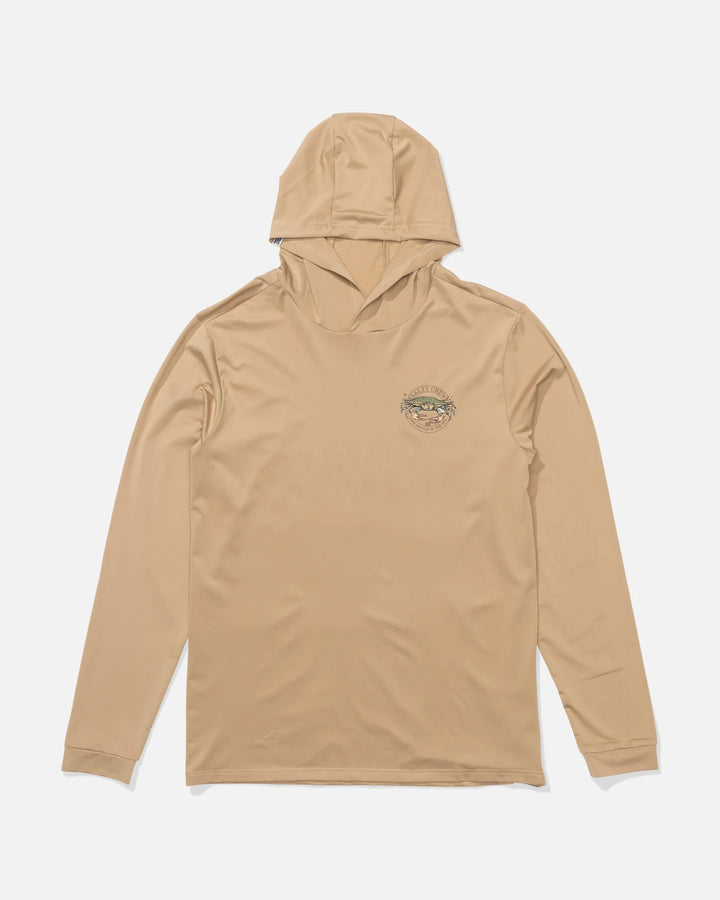 Salty Crew Herren Lycra Jimmy Hooded Langarm - khaki
