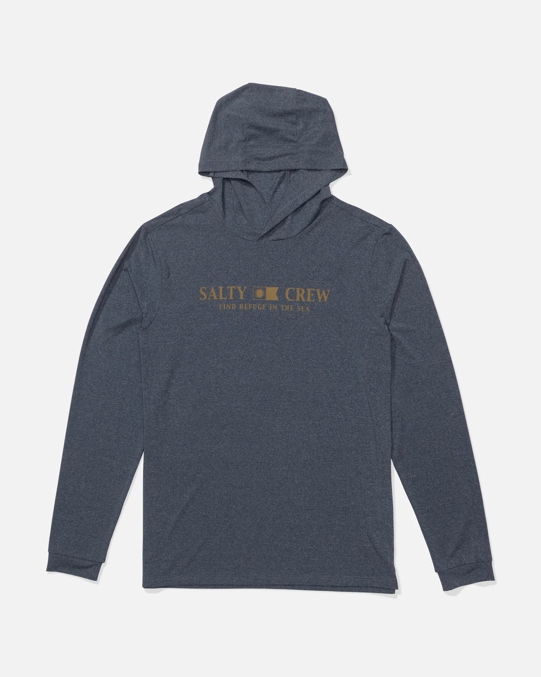 Salty Crew Herren Lycra Flagship Hood Langarm - Navy Heather