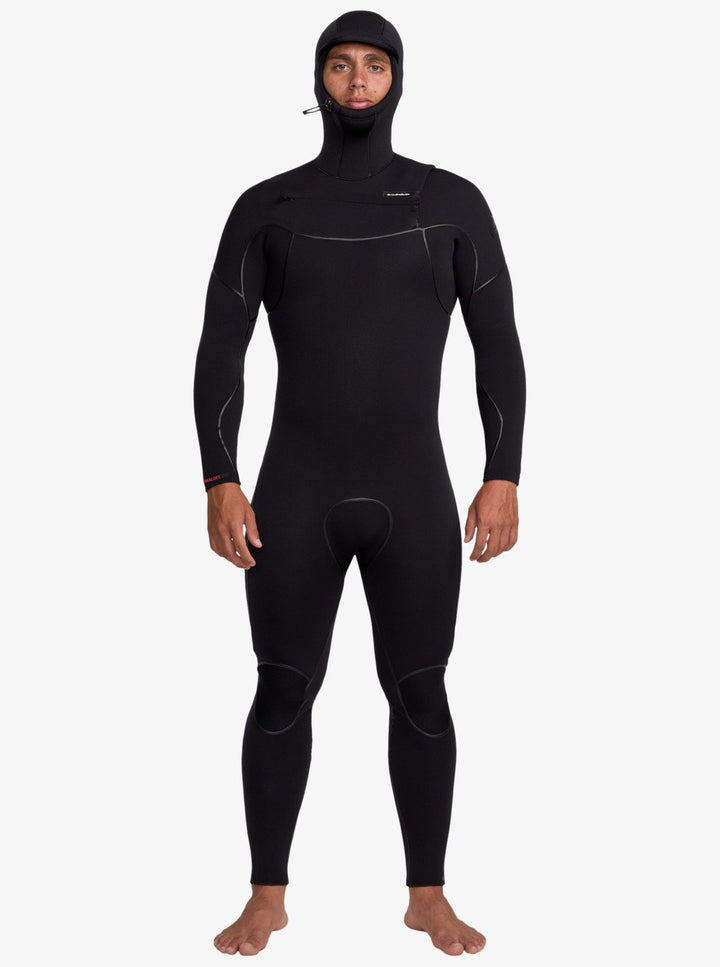 Quiksilver Herren Neoprenanzug Marathon Sessions 6/5/4 mit Haube - Black