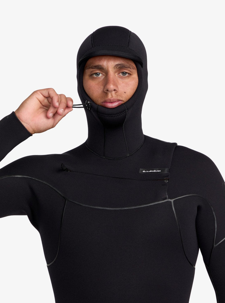 Quiksilver Herren Neoprenanzug Marathon Sessions 6/5/4 mit Haube - Black