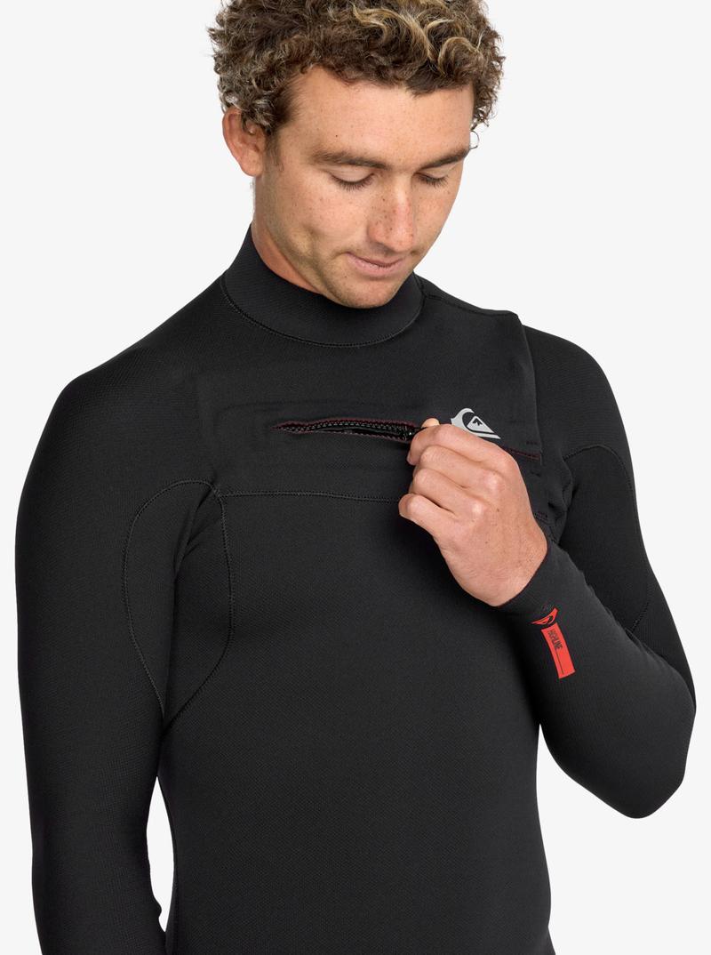 Quiksilver Herren Neoprenanzug Highline 4/3mm Chestzip - Black