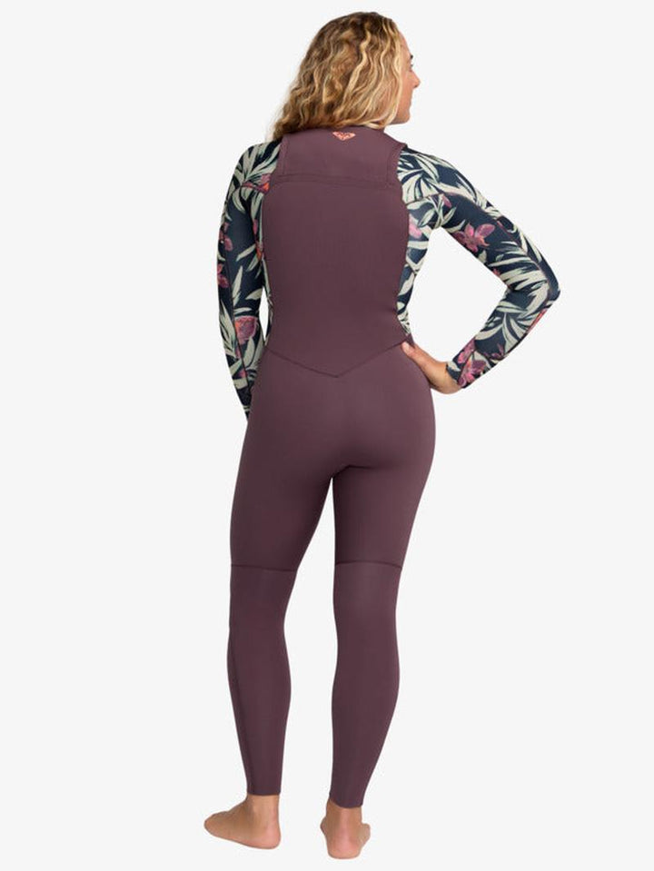 Roxy Damen Neoprenanzug 5/4mm Swell Natural Chestzip - Black Multi