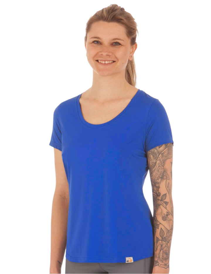 IQ-UV FREE Shirt, Rundhals Damen - blau