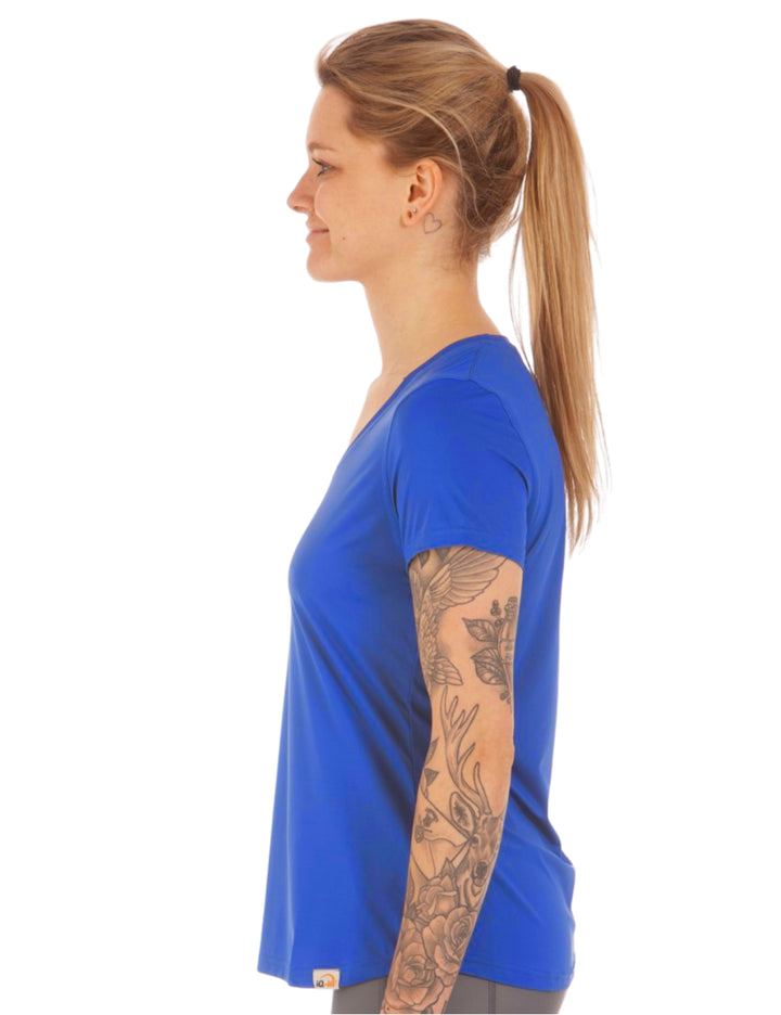 IQ-UV FREE Shirt, Rundhals Damen - blau