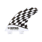 3DFins FCS I All Rounder Twin - Drapeau N&B