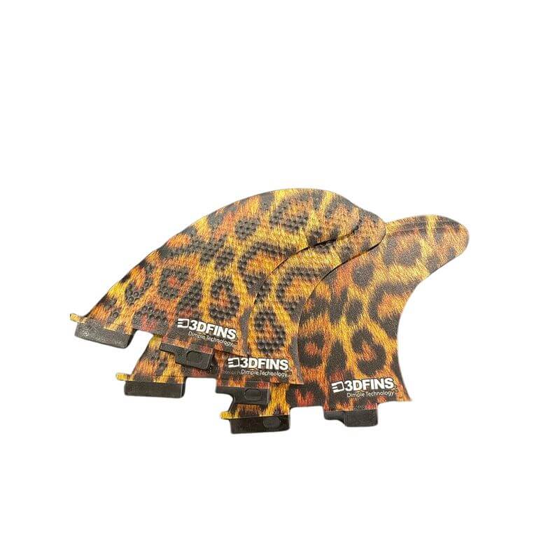 3DFins FCS II All Rounder Thruster - Leopard