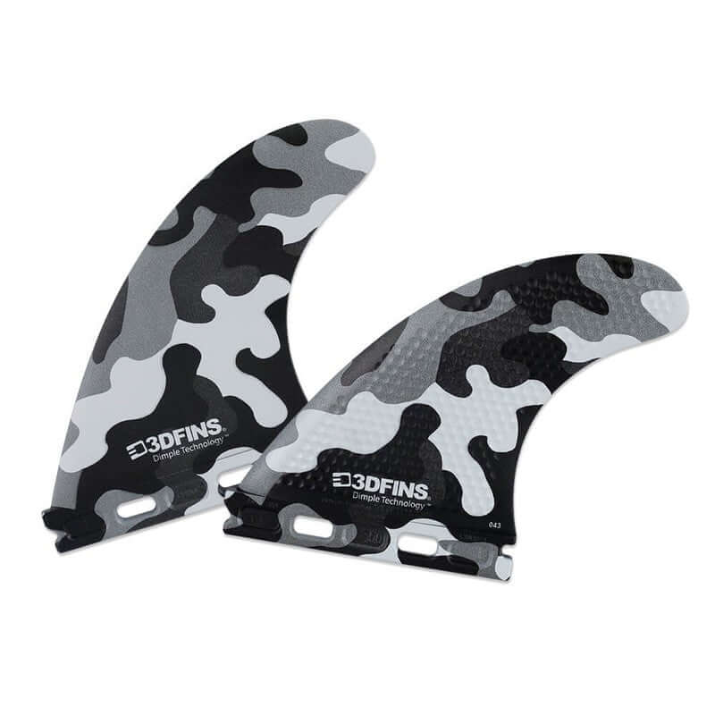 3DFins Futures All Rounder Twin - B&W Camo