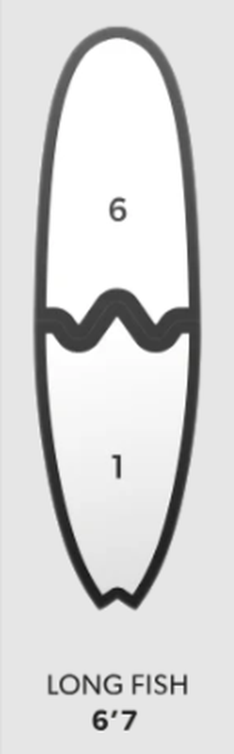 Newave Surfboards Long Fish 6'7" 44L (preorder)
