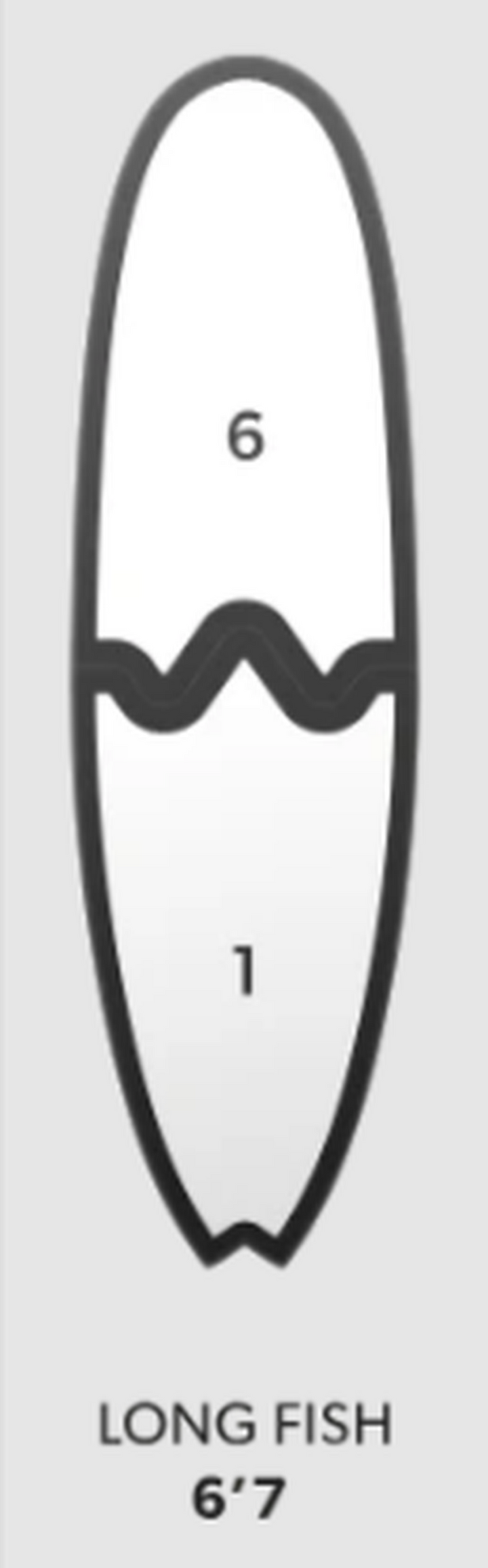 Newave Surfboards Long Fish 6'7" 44L (preorder)