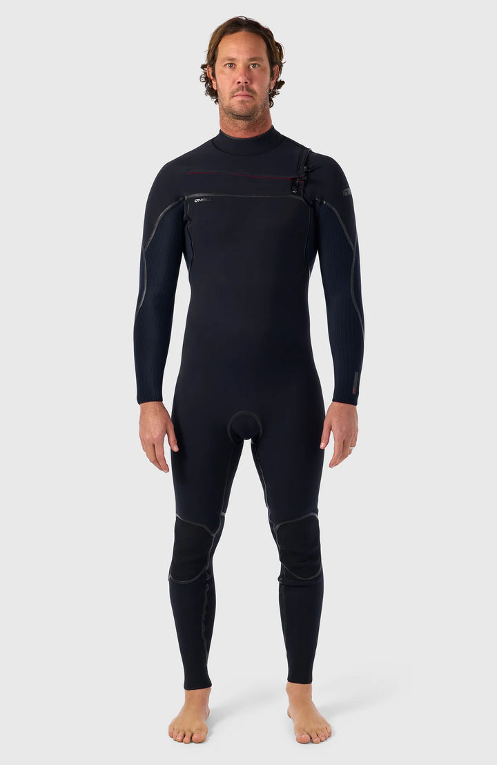 O'Neill Herren Neoprenanzug hyperfreak fire 3/2+ mm Chestzip - Black/Black