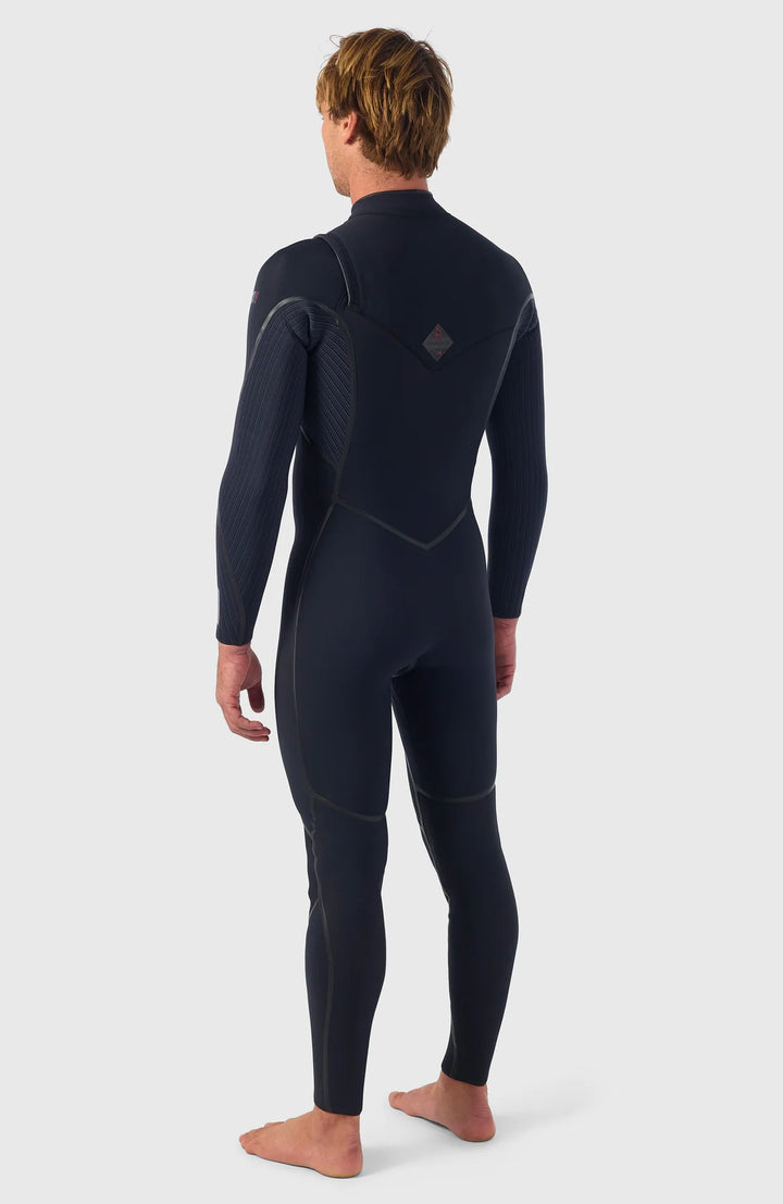 O'Neill Herren Neoprenanzug hyperfreak fire 4/3+ mm Chestzip - Black/Black