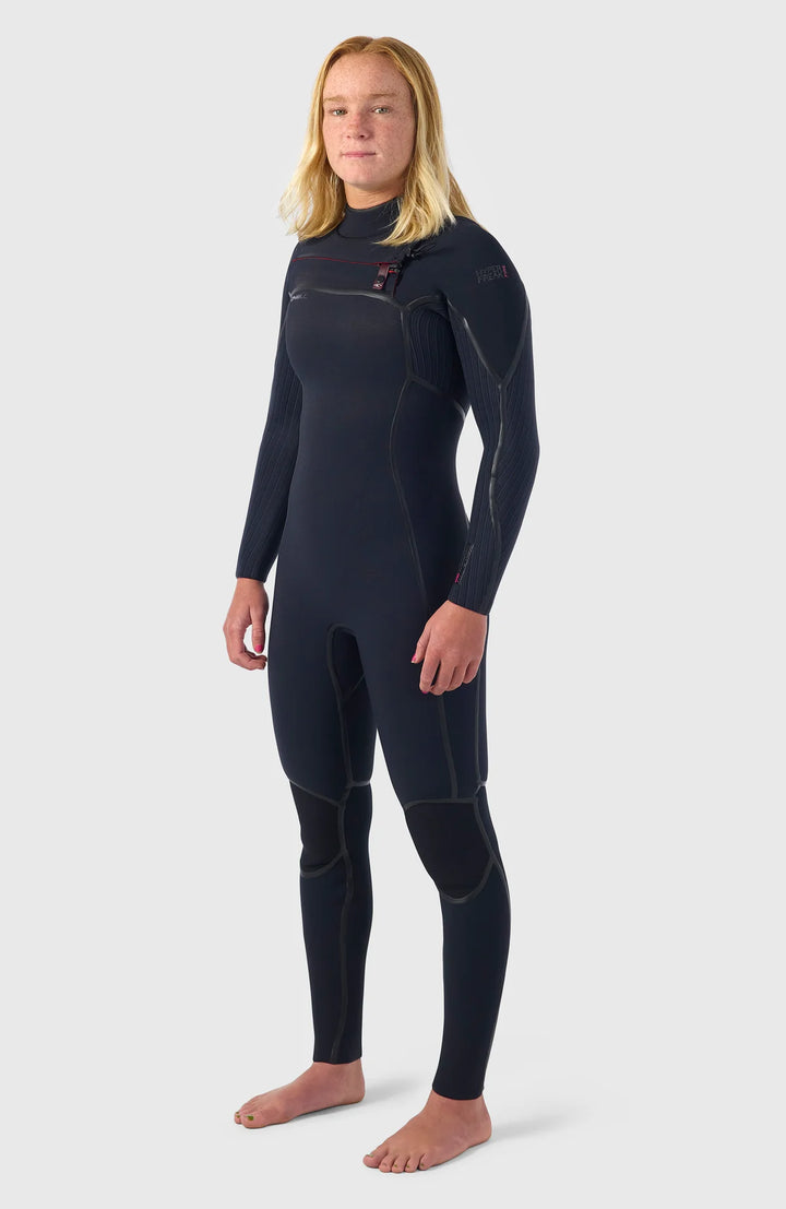 O'Neill Damen Neoprenanzug hyperfreak fire 4/3+ mm Chestzip - Black/Black