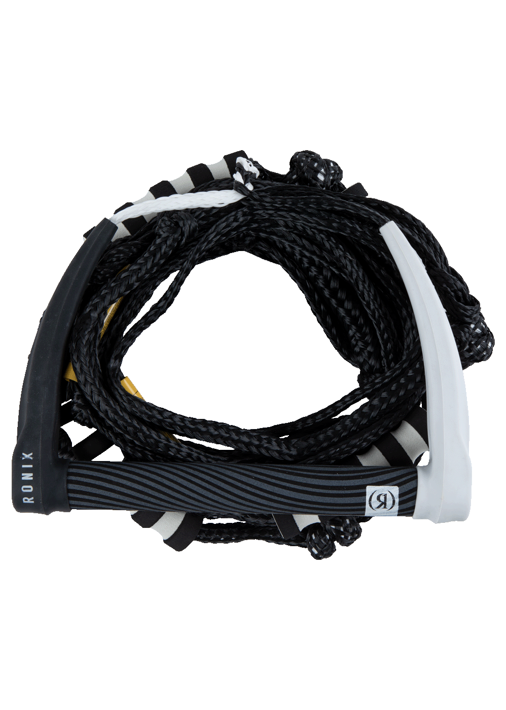 Ronix SILICONE STRETCH SURF ROPE WITH HANDLE - Black / White