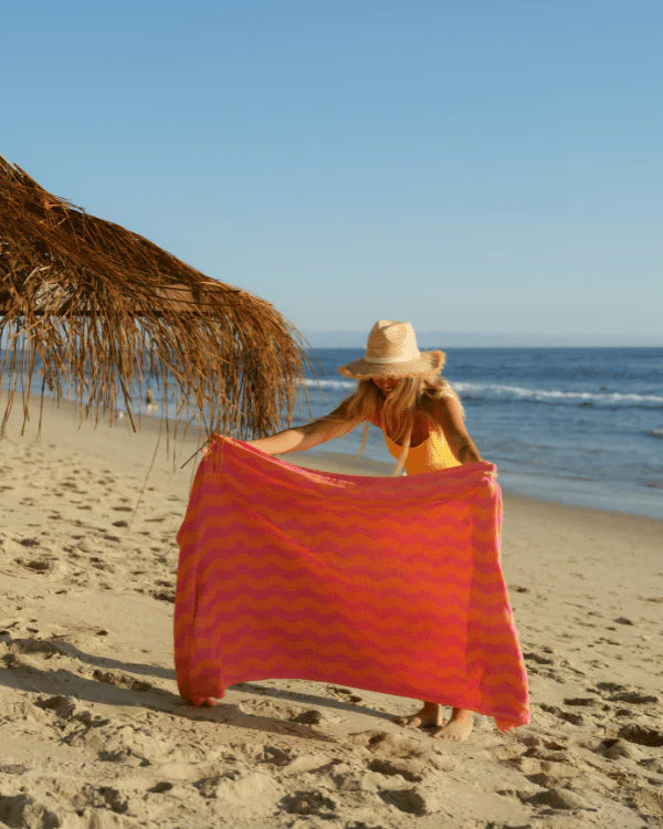 Sand Cloud Badetuch Rumble Waves - Coral