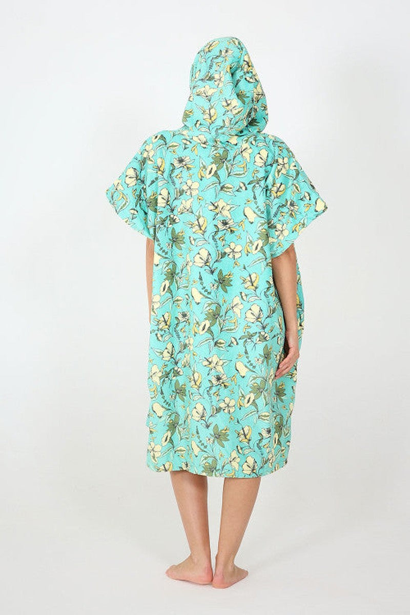 After Essentials Poncho Humming Birds - light green